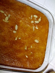 Post image for Bolo de laranja , yogurt e amêndoas… u’m  u’m  Good !